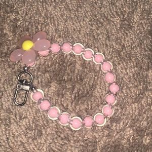Hand maid pink keychain